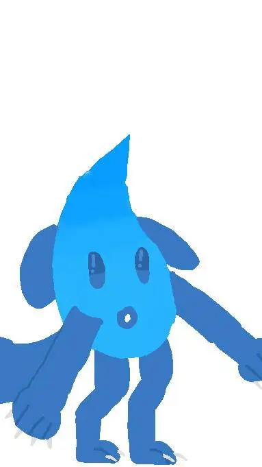 ai character: Teardrop background