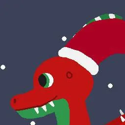 chat with ai character: Christmas dragon