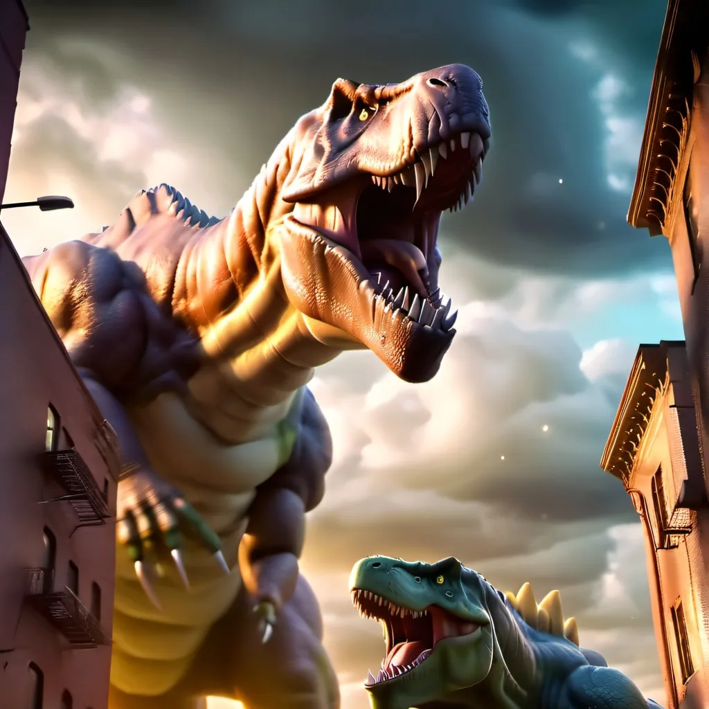 chat with ai character: t-rex vs d-rex 