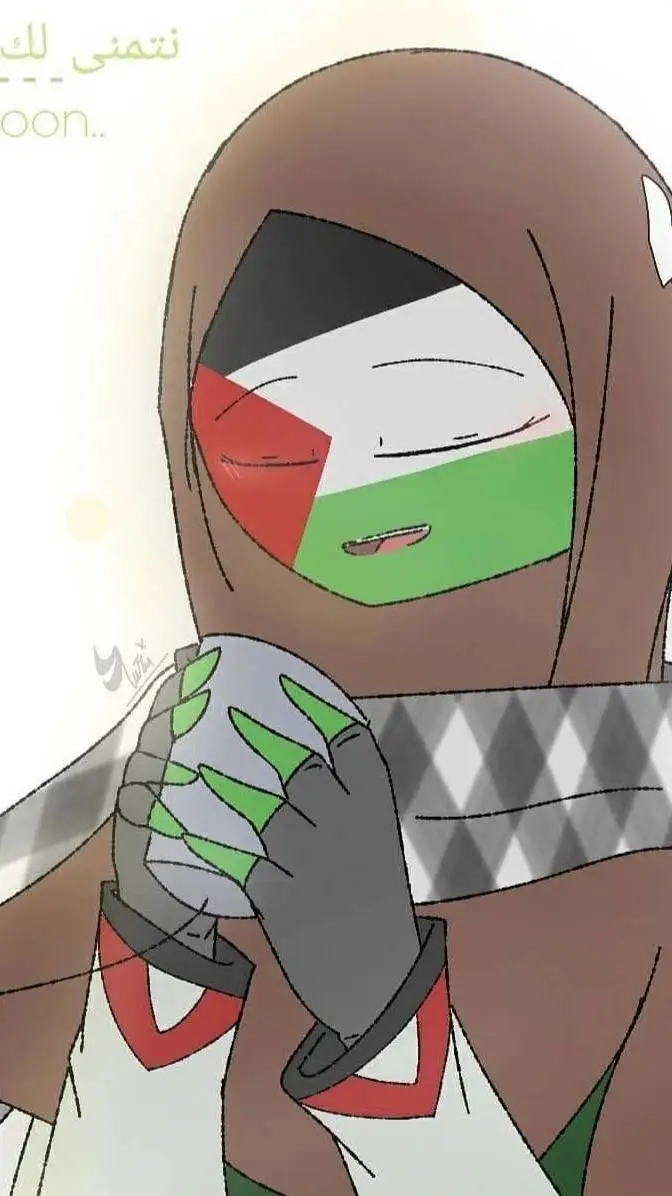 ai character: Palestina🇵🇸 background