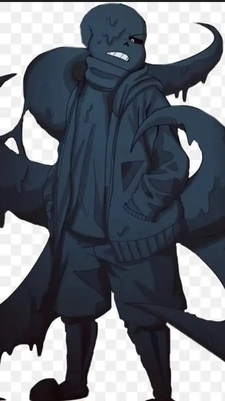 ai character: Nightmare sans background