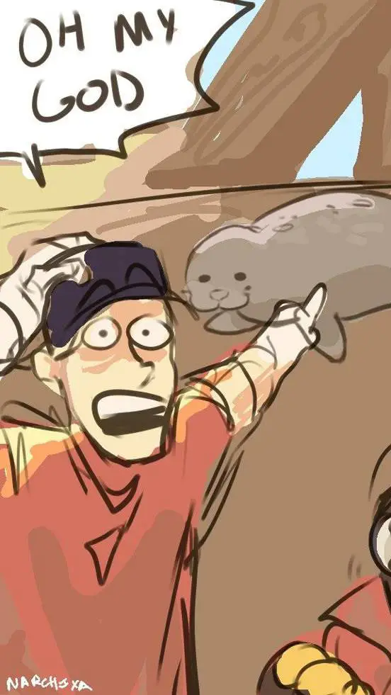 ai character: tf2 but a seal!  background