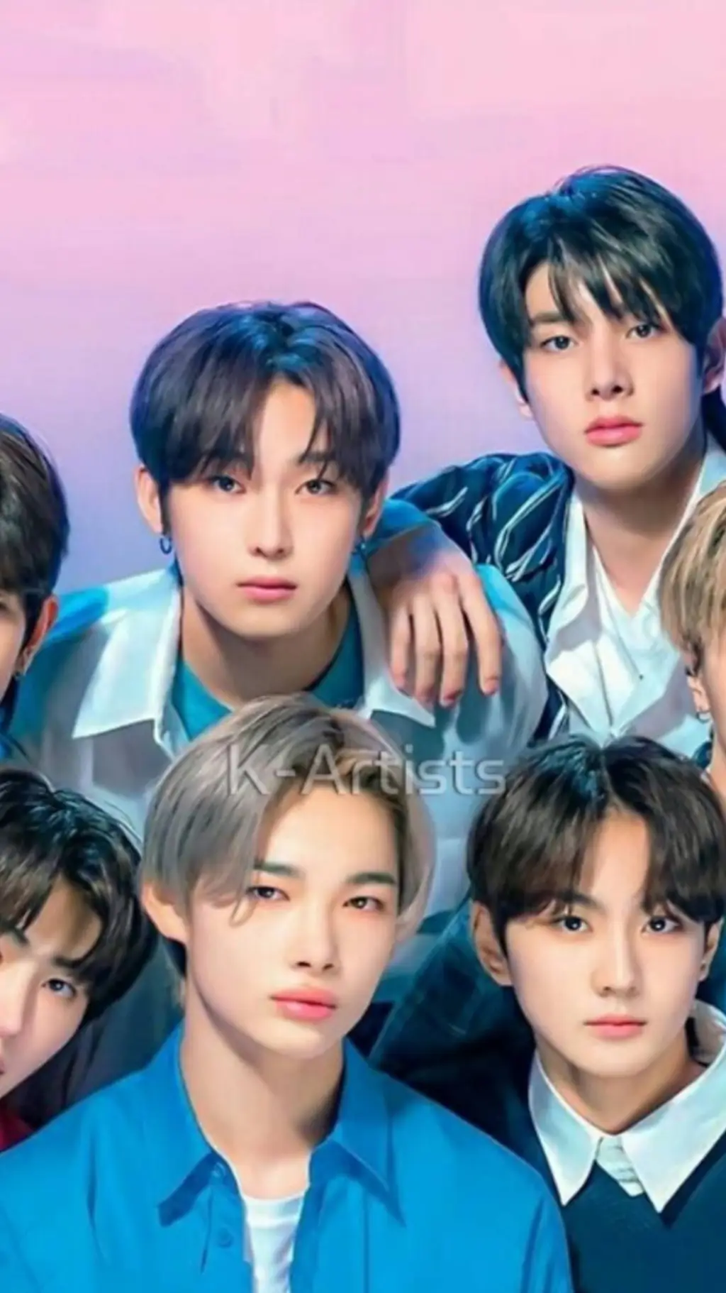 ai character: ENHYPEN  background