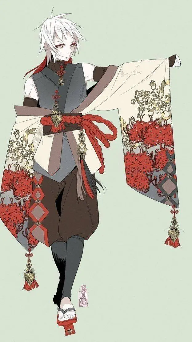ai character: Escuela de kimono! background