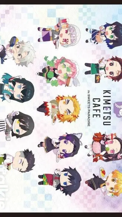 ai character: Kimetsu Cafe background