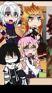 ai character: Kny react background