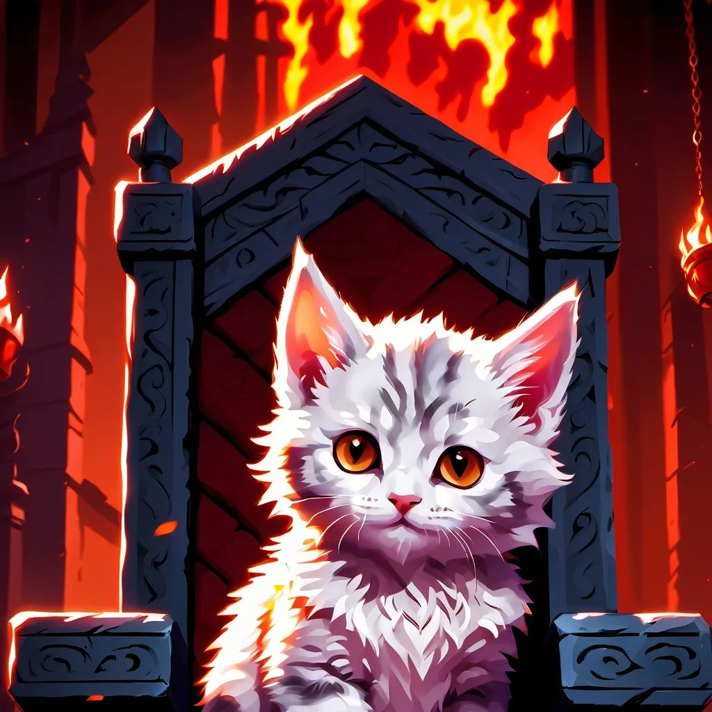 chat with ai character: king cat i guess?