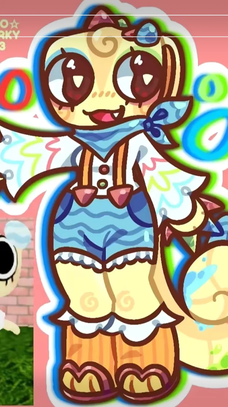ai character: 🐚Shelly~!🌈 background