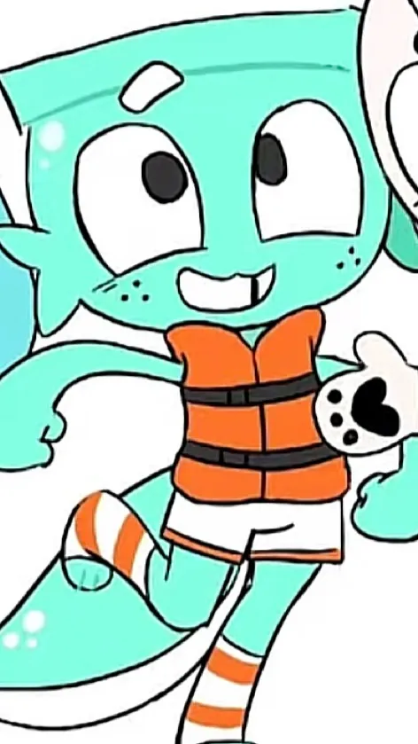 ai character: 💧-Finn!🐠 background