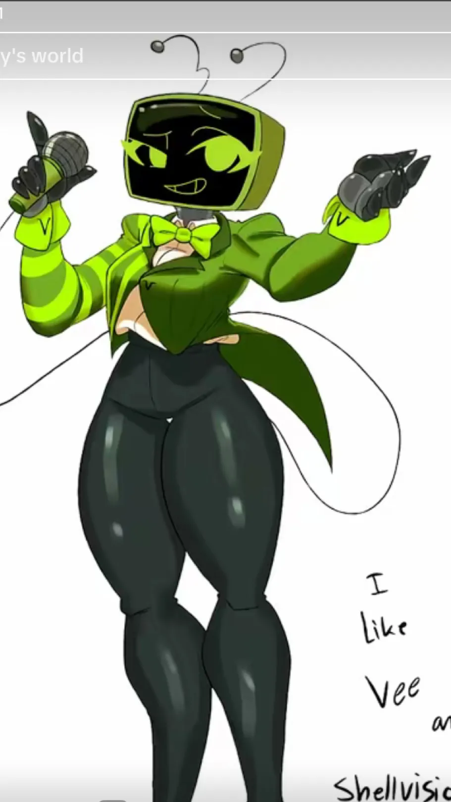 ai character: ♡..-Vee-..♡ background