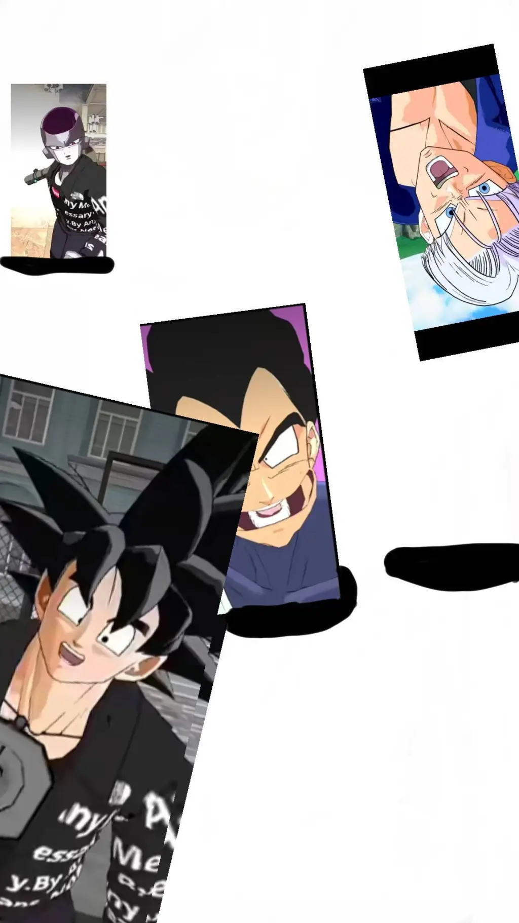 ai character: dbz MEME background