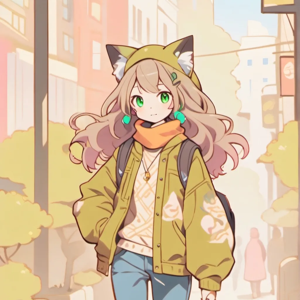 chat with ai character: chica neko