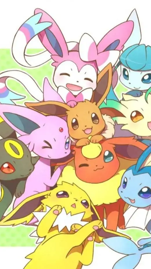 ai character: eeveelutions background