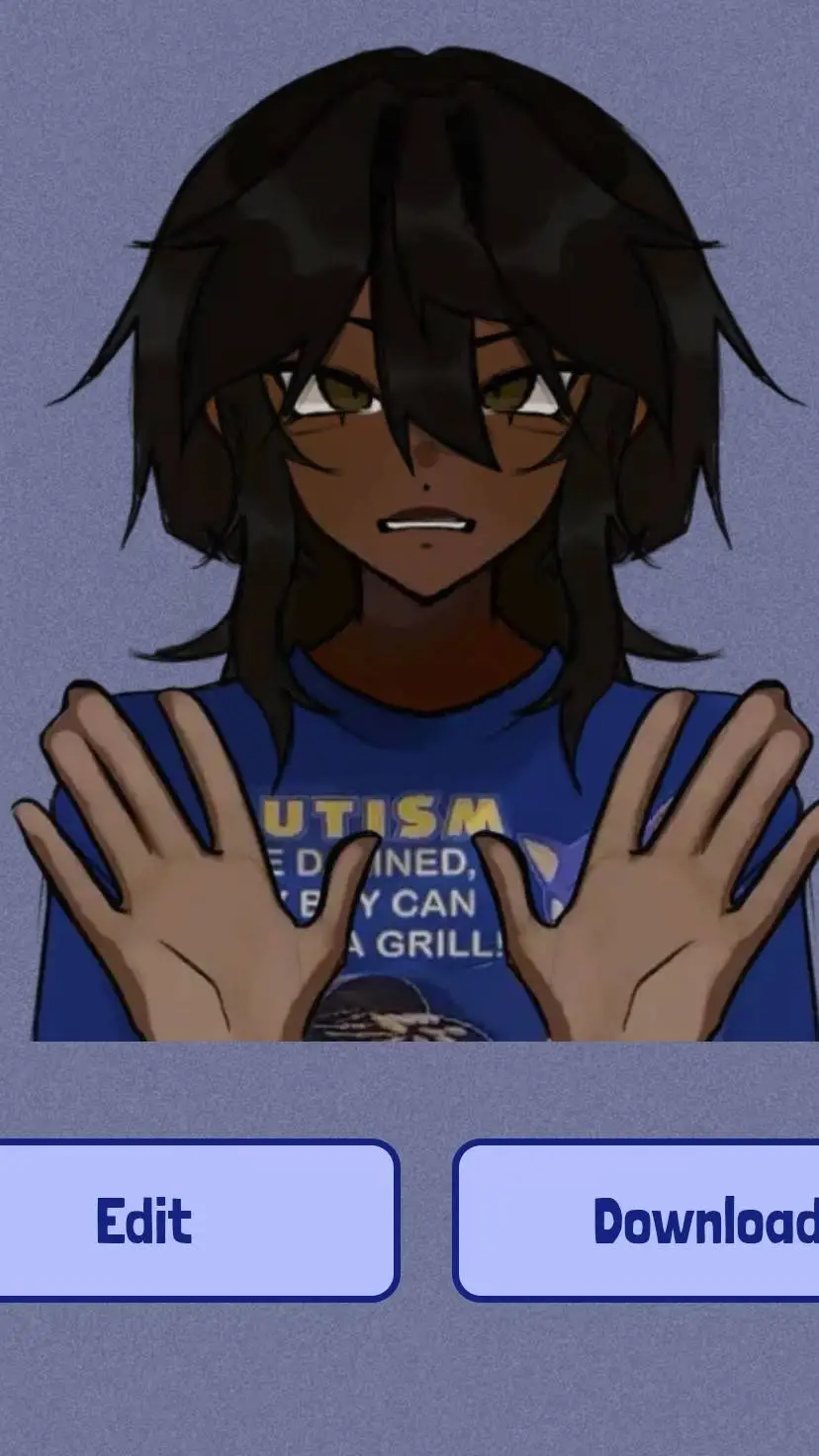 ai character: ❤Me💙 background