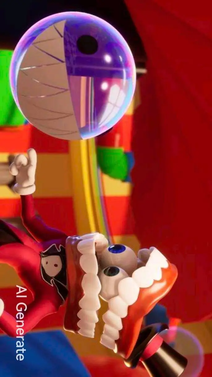 ai character: The amazing circus background