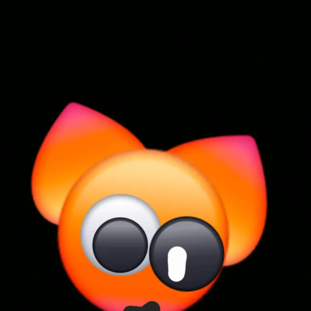 chat with ai character: cat emoji naranja 