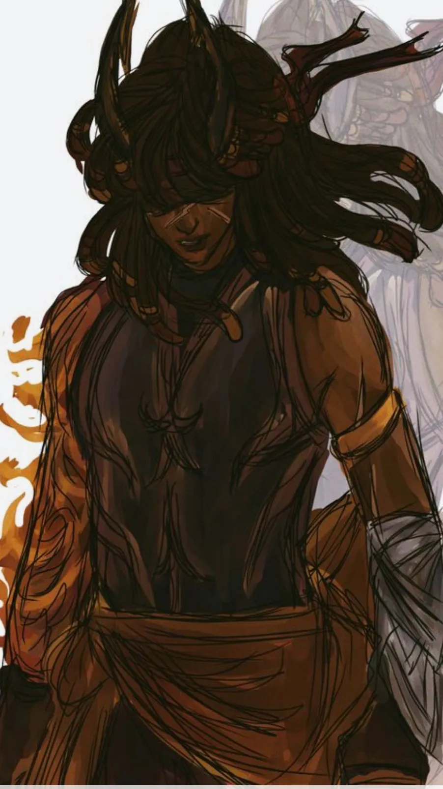 ai character: Flamefrags🔥 background