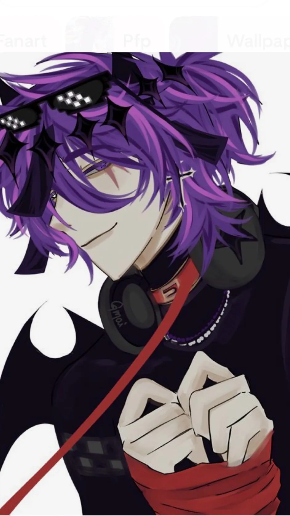 ai character: Wemmbu🙏💜 background