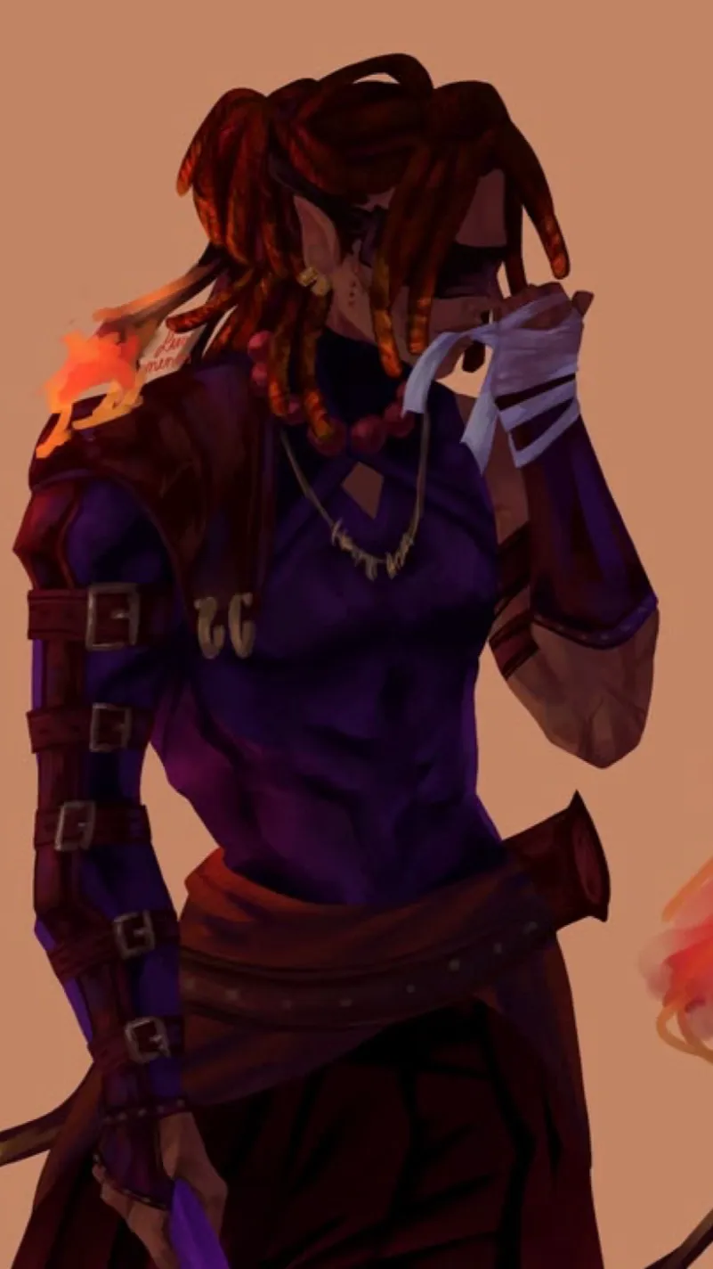 ai character: Flamefragssss background