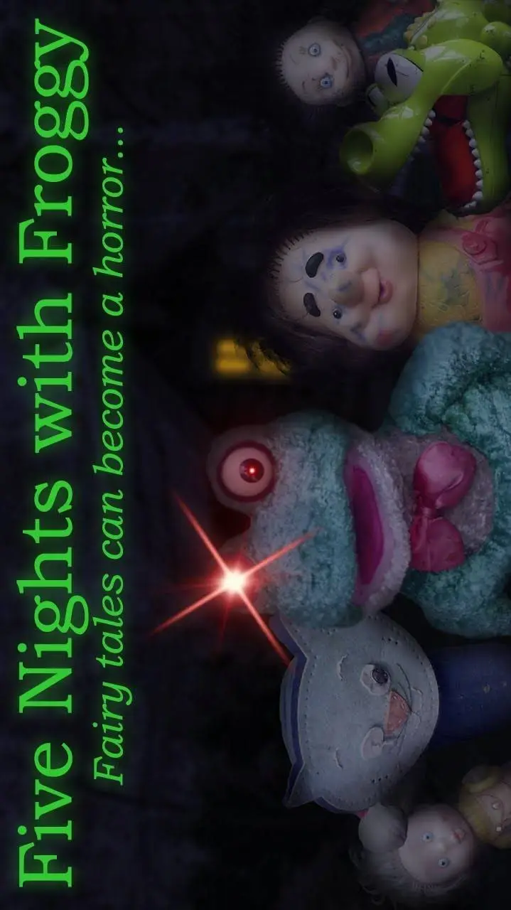 ai character: FNwFROGGY background