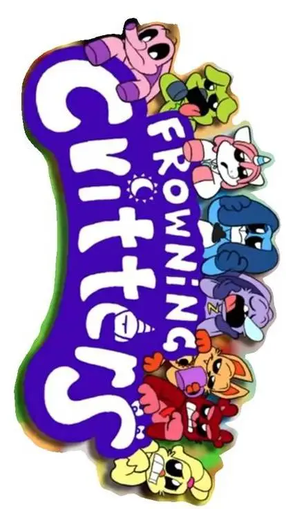 ai character: FROWNY CRITTERS background