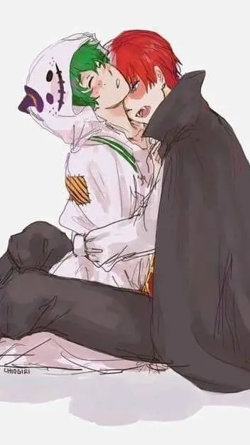 ai character: shoto x Deku background