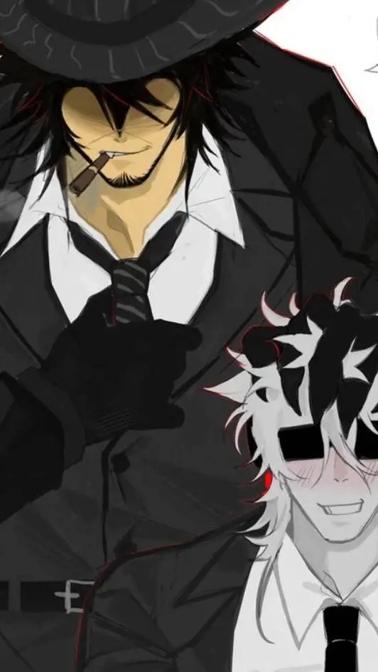 ai character: DOUBBLE FEDORA  ^^ background