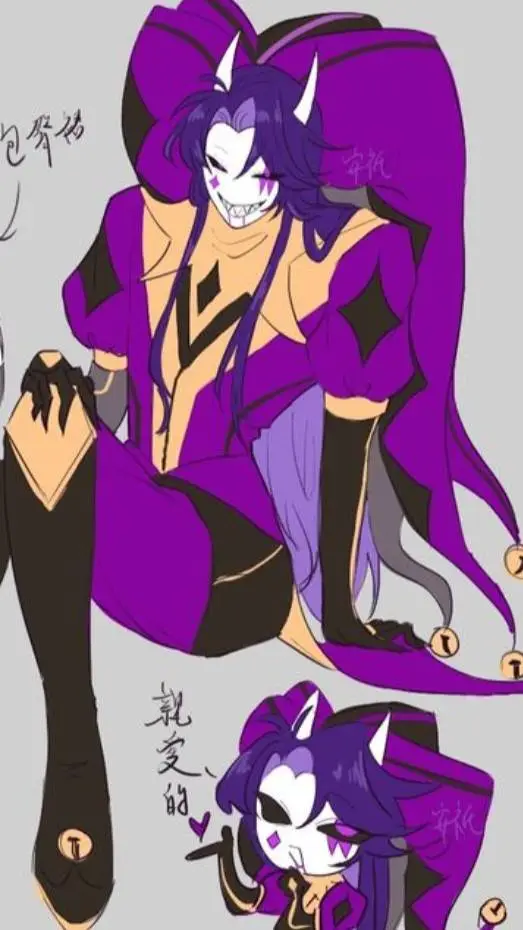 ai character: 💜JESTER🖤 (TFC)  background