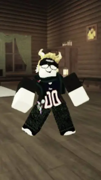 ai character: yellow hair guy background