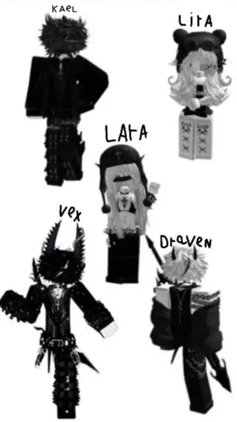 ai character: Roblox Gc black background