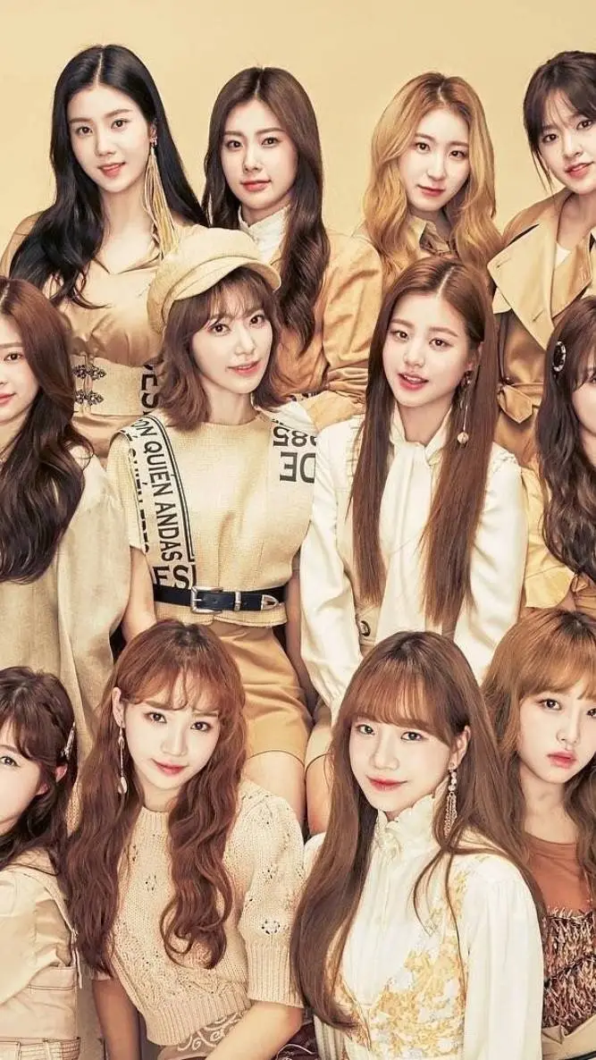 ai character: IZ*ONE background