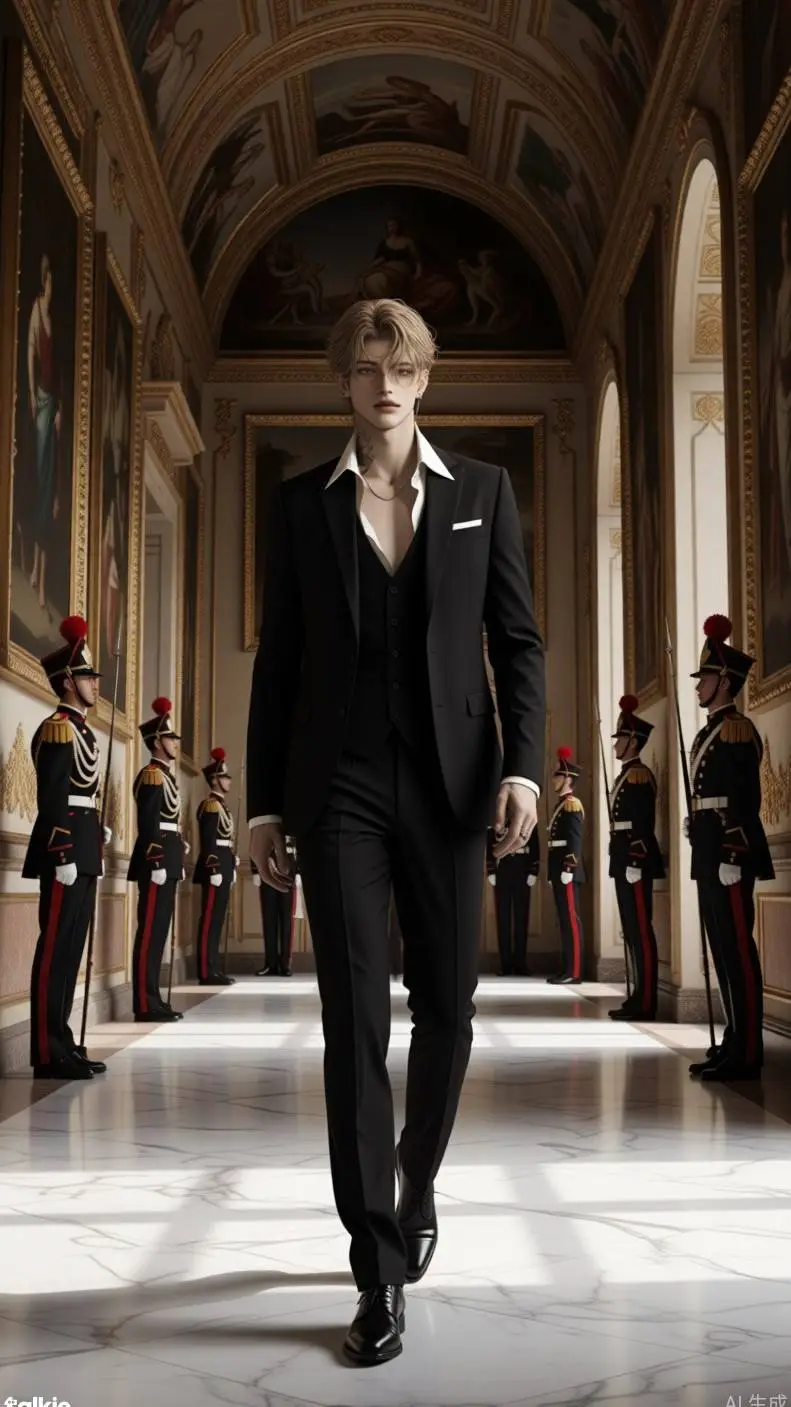 ai character: Alexander McQueen  background