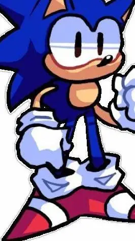 ai character: Sonic pick meh background