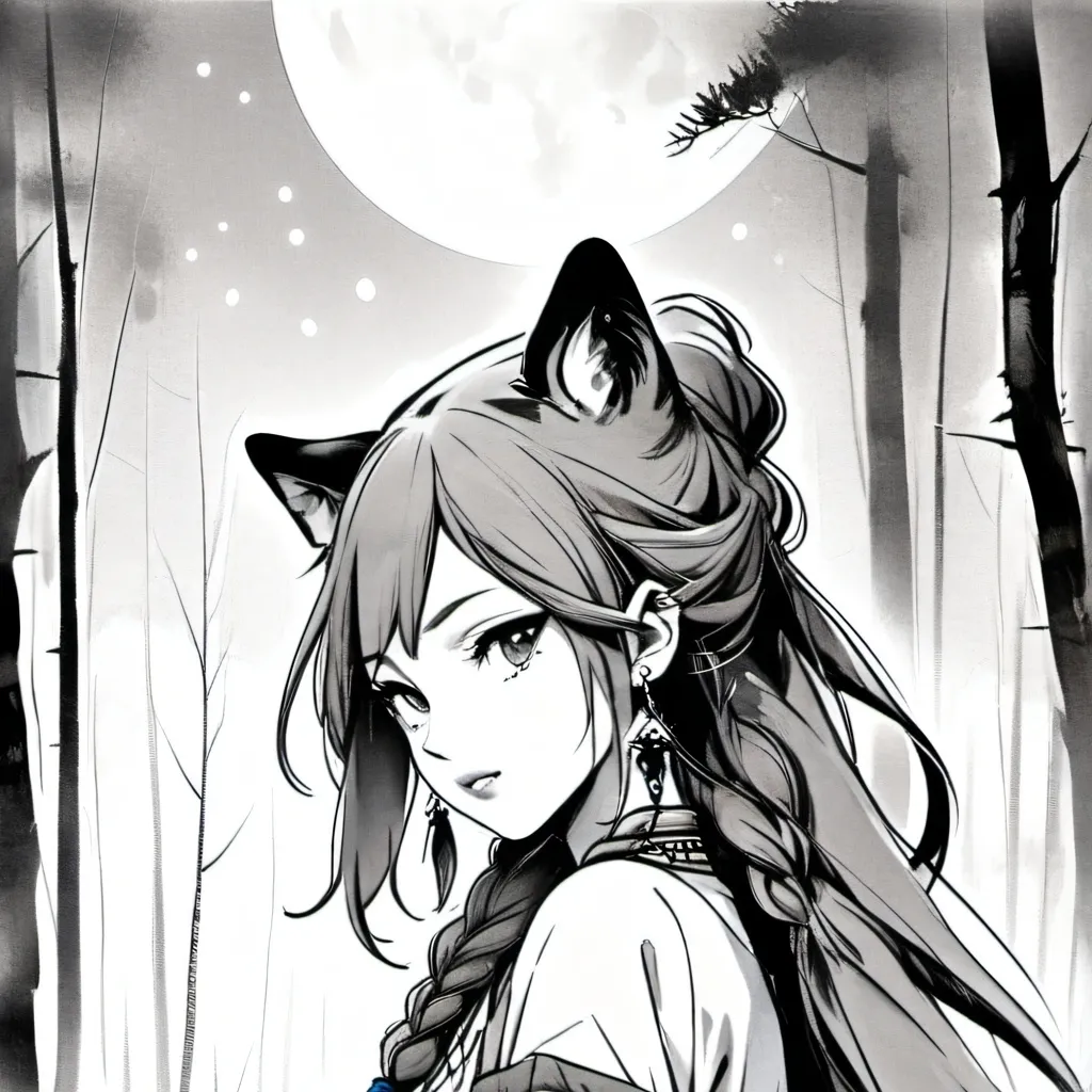 chat with ai character: wolfgirl