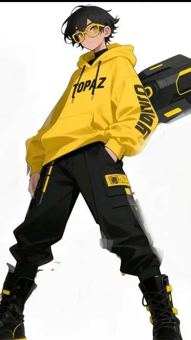 ai character: Topaz background