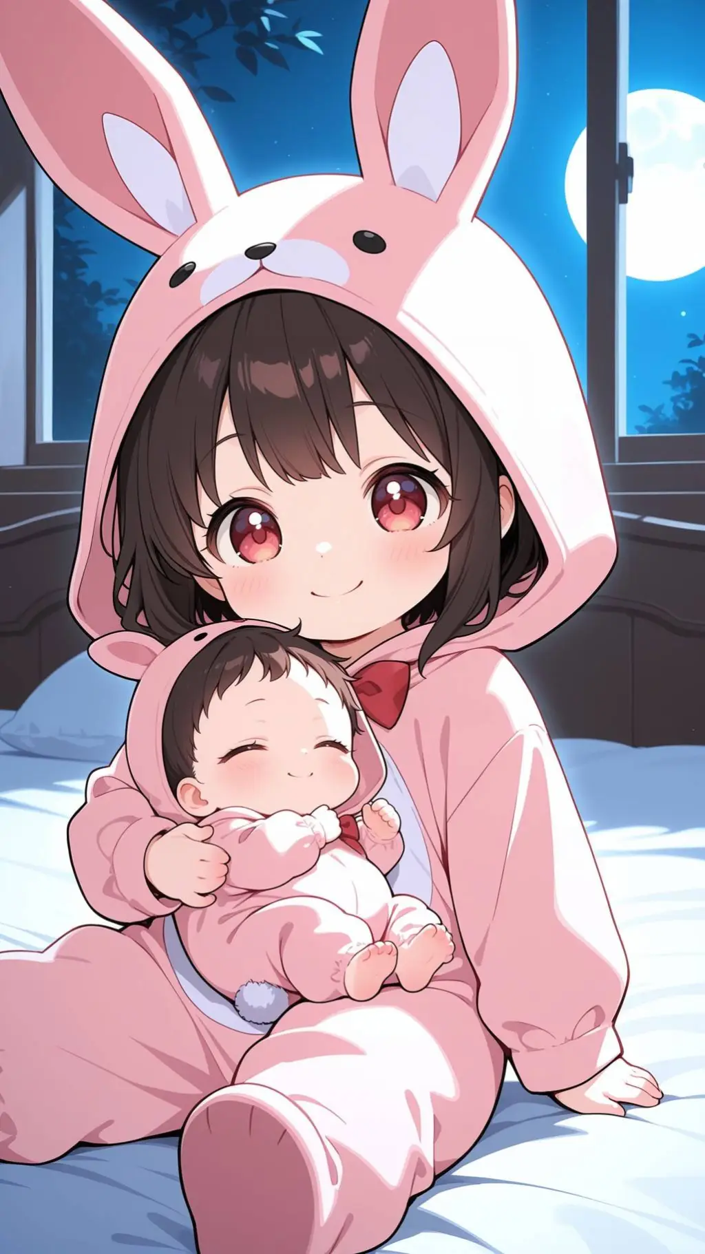 ai character: Аня и Яна  background