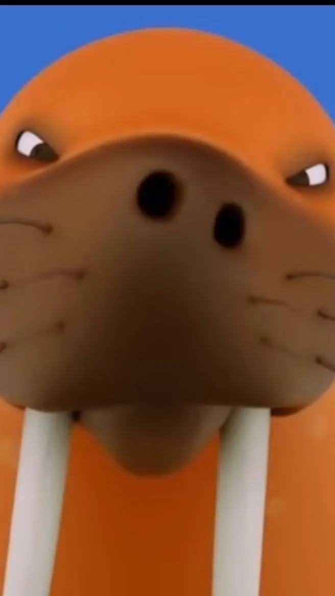 ai character: walrus  background