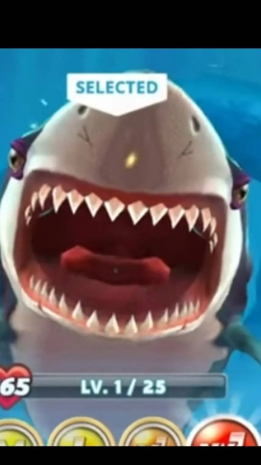 ai character: Great white shark background