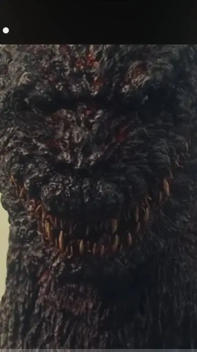 ai character: Shin godzilla  background