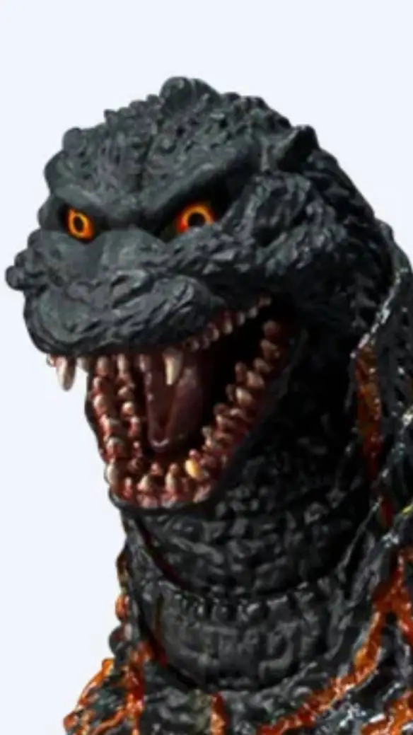 ai character: godzilla 1995 burn background