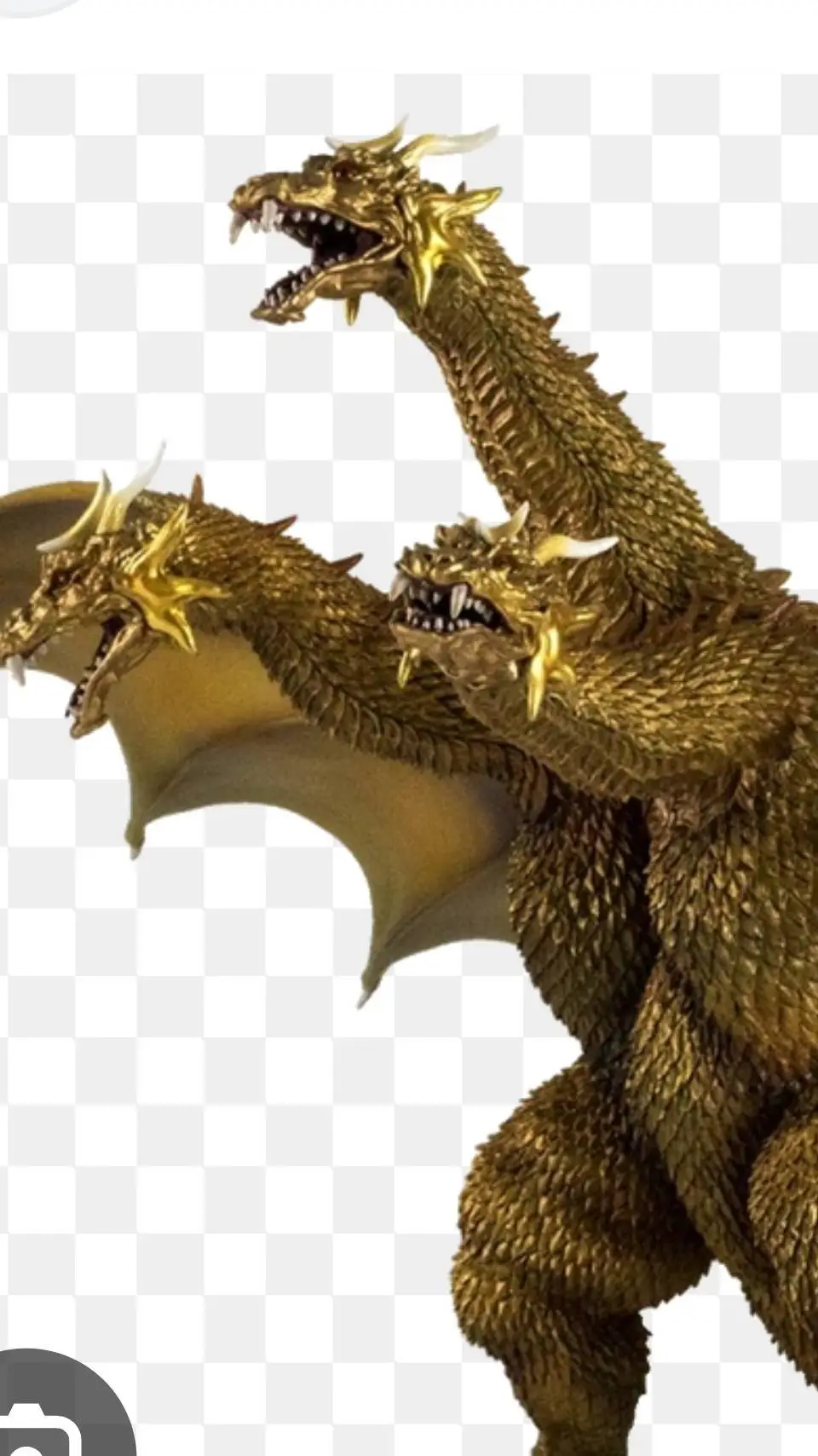 ai character: King ghidorah 2001 background