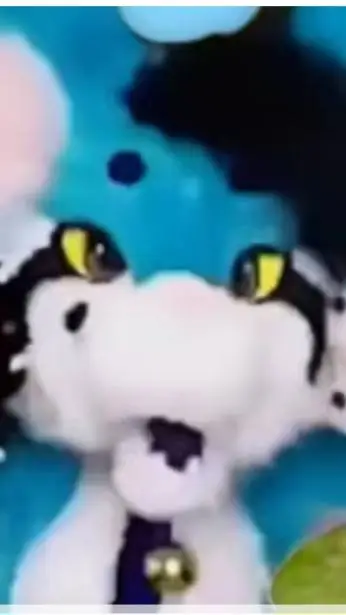 ai character:  anthro blue cat  background