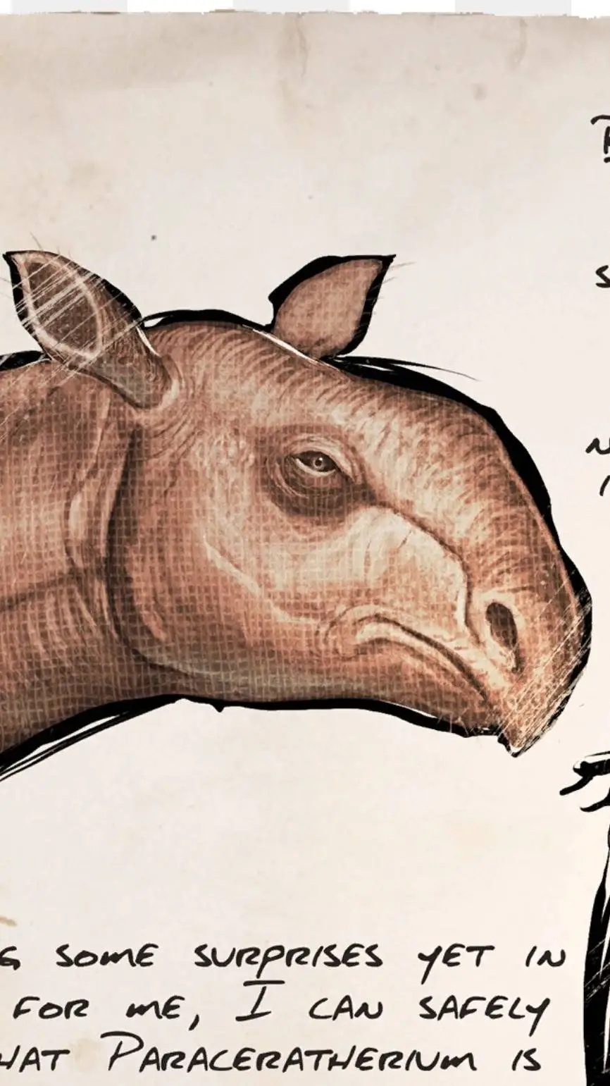 ai character: paraceratherium  background