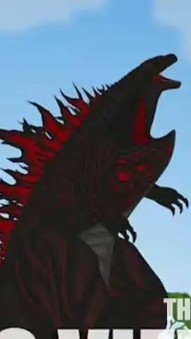 ai character: Shin lege godzilla background