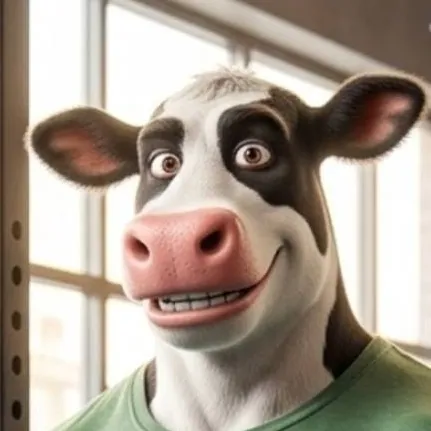 chat with ai character: Anthro Otis  cow