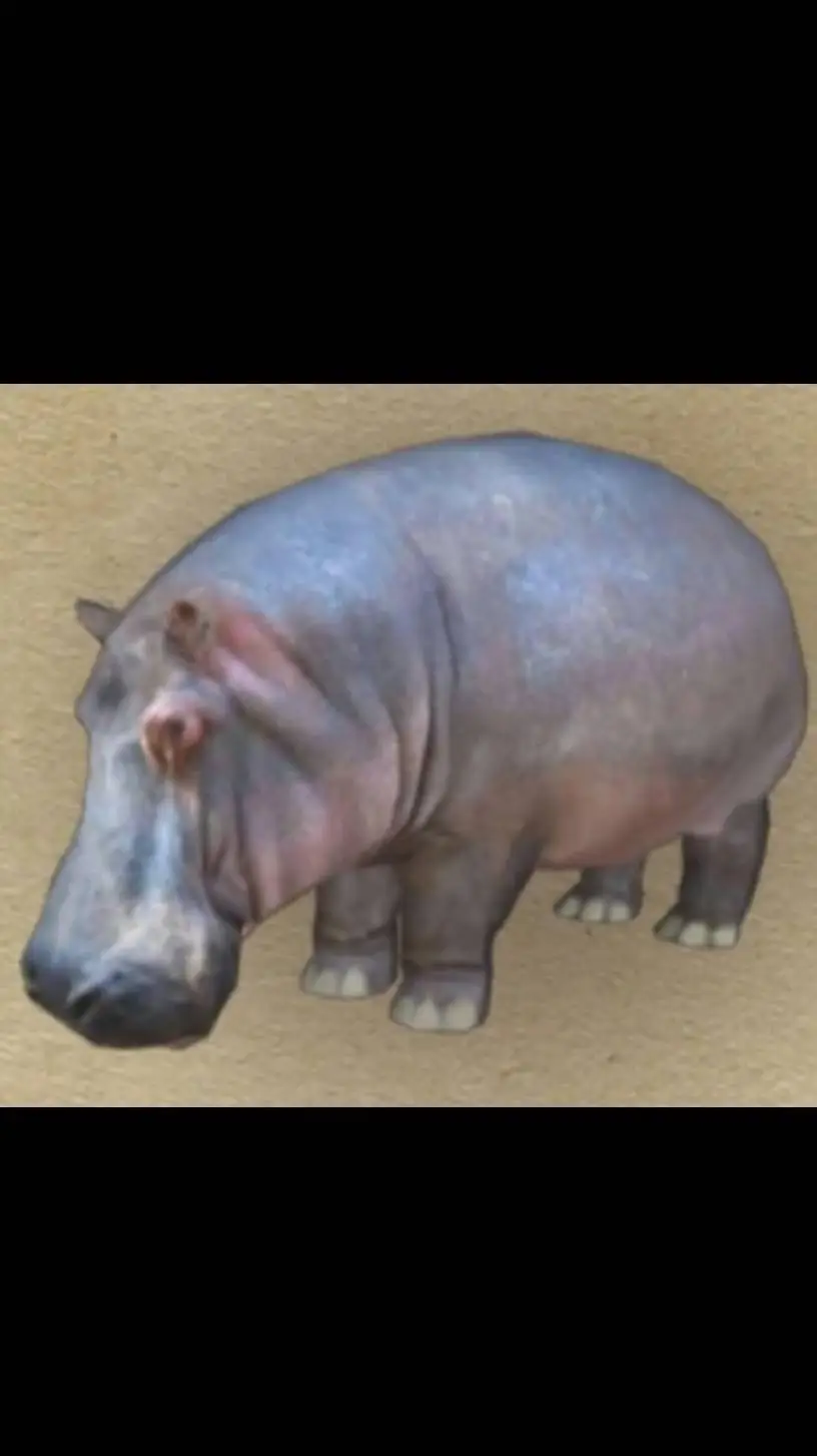 ai character: Hippopotamus  background