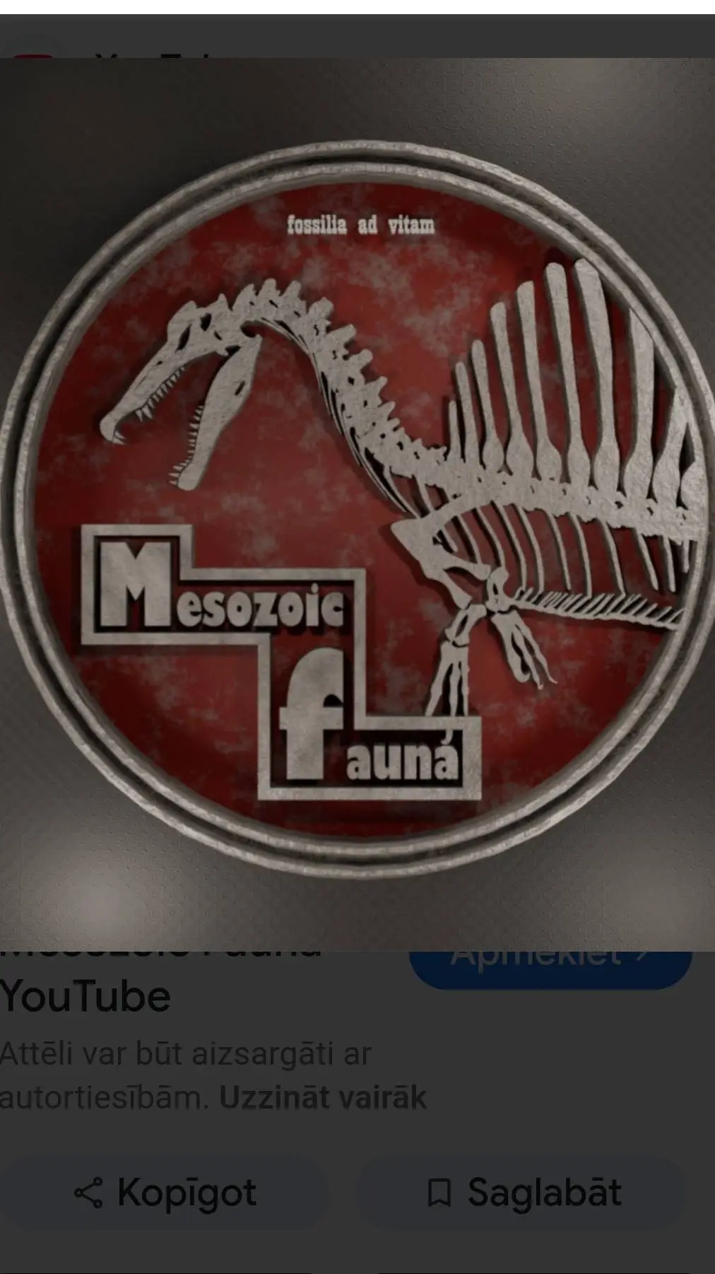 ai character: Mesozoic Fauna background
