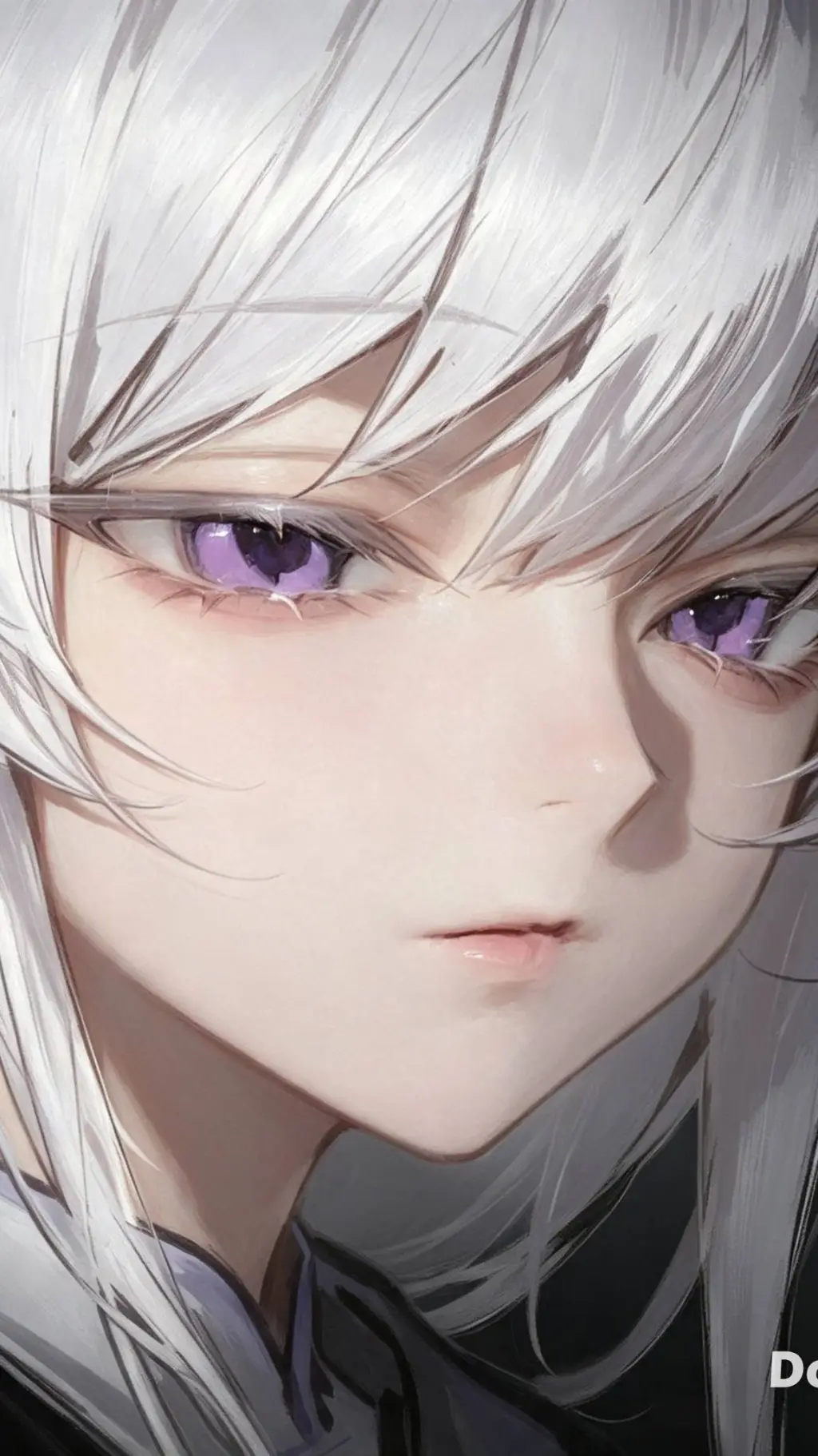 ai character: Violet background