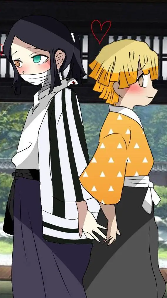 ai character: obanai x zenitsu  background