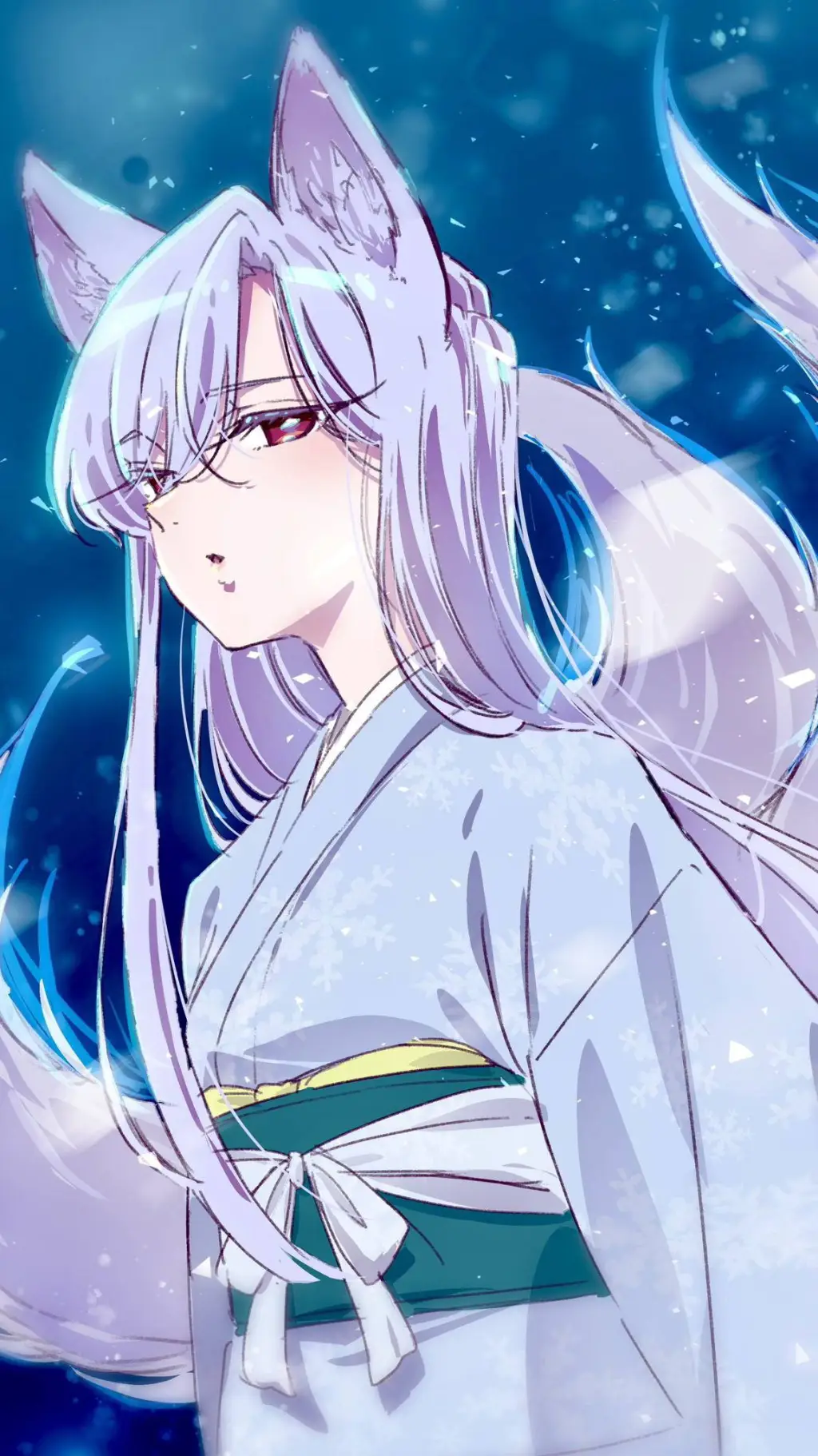 ai character: Nano eiai Kitsune background